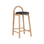 Meridian Furniture,Calvin Black Vegan Leather Stool