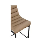 Tabouret de bar en bois d'hévéa et similicuir, hauteur d'assise 76 cm
