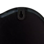 Miroir mural en métal festonné arqué ondulé Or 27,5"L x 27,12"H