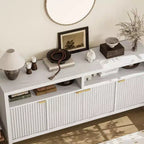 Armoire de rangement à 3 étagères en aggloméré avec portes 167 cm H