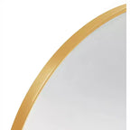 Miroir Mural Arqué en Alliage d'Aluminium Doré 20"L x 30"H