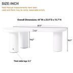 Table basse 3 pieds en MDF en forme de nuage