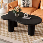 Table basse 3 pieds en MDF en forme de nuage