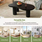 Table basse 3 pieds en MDF en forme de nuage