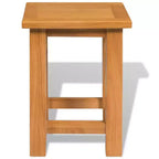 Table d'appoint en chêne massif 27 cm (L) x 24 cm (P) x 37 cm (H)