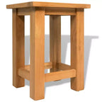 Table d'appoint en chêne massif 27 cm (L) x 24 cm (P) x 37 cm (H)