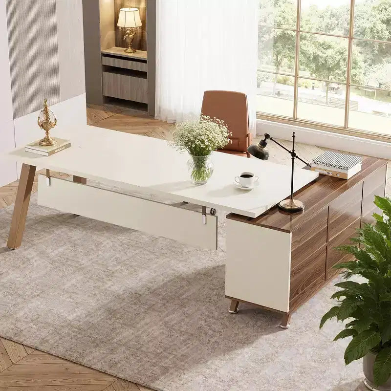 E0 Grade Board L-Shaped Desk 71"L x 55"W
