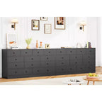Commode 12 tiroirs en MDF 155 cm (L) x 40 cm (P) x 80 cm (H)