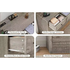 Commode 12 tiroirs en MDF 155 cm (L) x 40 cm (P) x 80 cm (H)