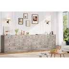 Commode 12 tiroirs en MDF 155 cm (L) x 40 cm (P) x 80 cm (H)
