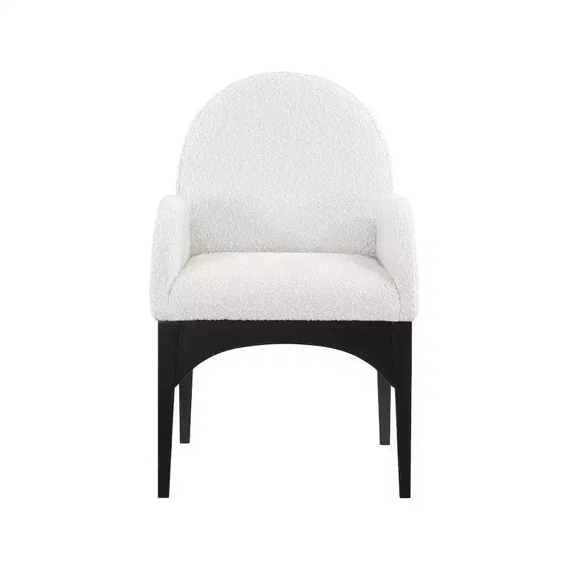 Plywood Linen Upholstered Dining Arm Chair 23"W x 23"D x 35.5"H