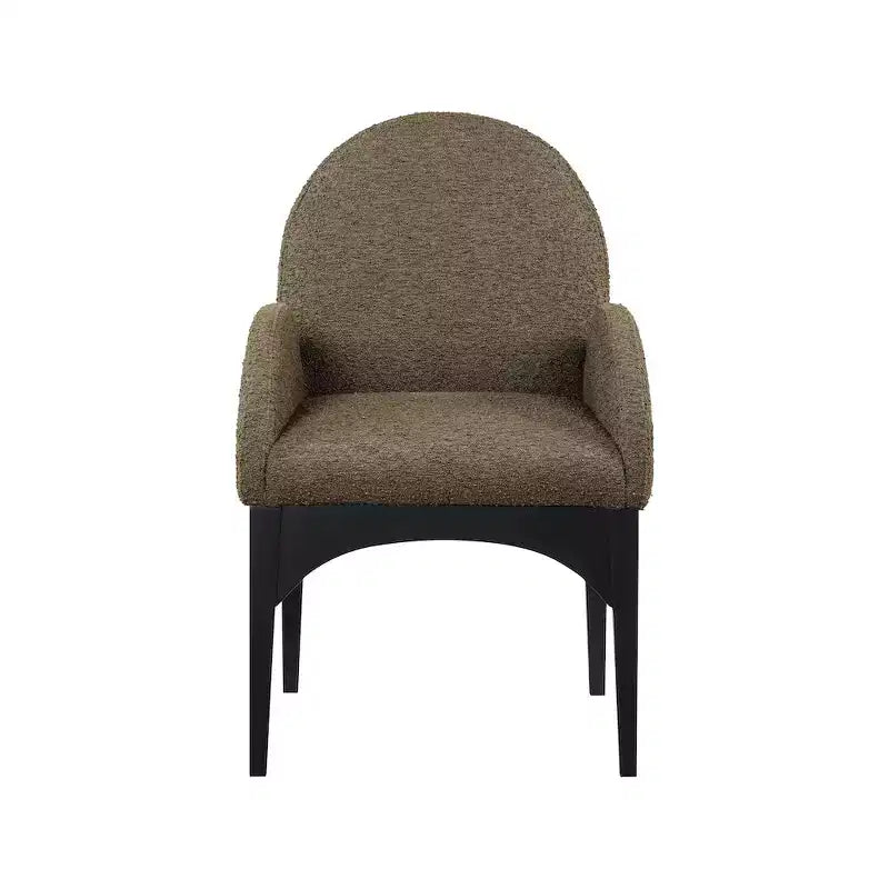 Plywood Linen Upholstered Dining Arm Chair 23"W x 23"D x 35.5"H