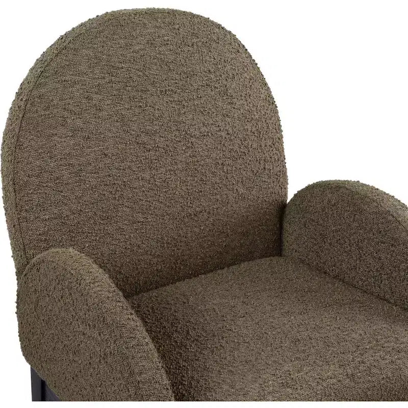 Plywood Linen Upholstered Dining Arm Chair 23"W x 23"D x 35.5"H