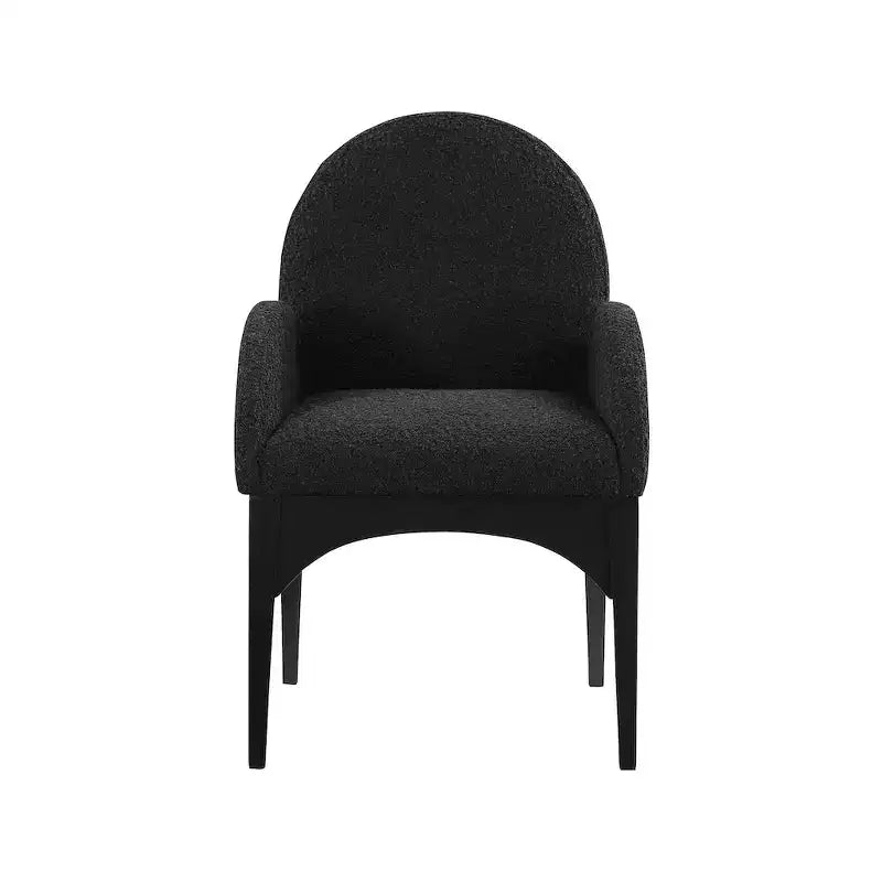 Plywood Linen Upholstered Dining Arm Chair 23"W x 23"D x 35.5"H