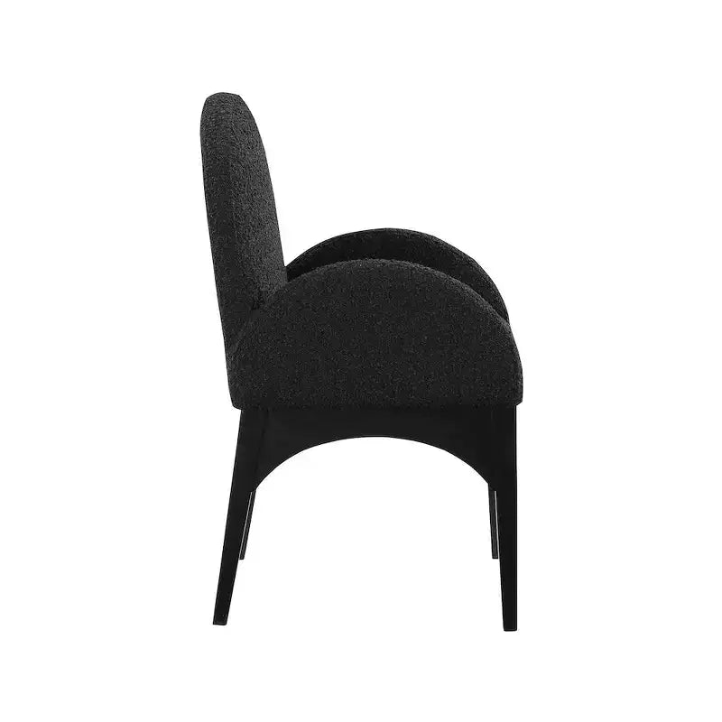 Plywood Linen Upholstered Dining Arm Chair 23"W x 23"D x 35.5"H