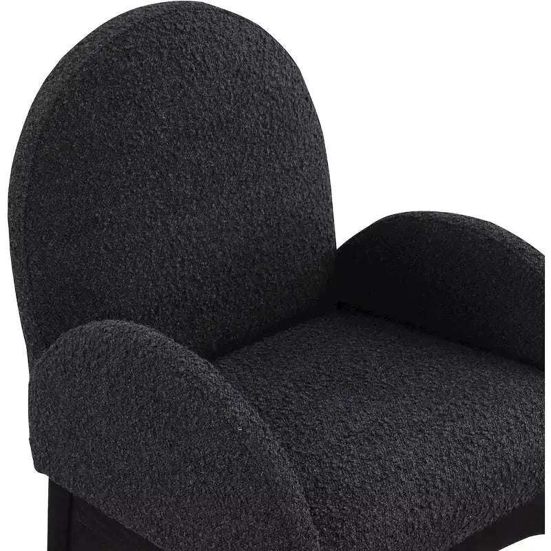 Plywood Linen Upholstered Dining Arm Chair 23"W x 23"D x 35.5"H
