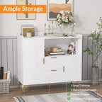 Meuble de rangement pour micro-ondes en MDF avec 2 portes et 2 tiroirs 100 cm (L) x 40 cm (P) x 95 cm (H)