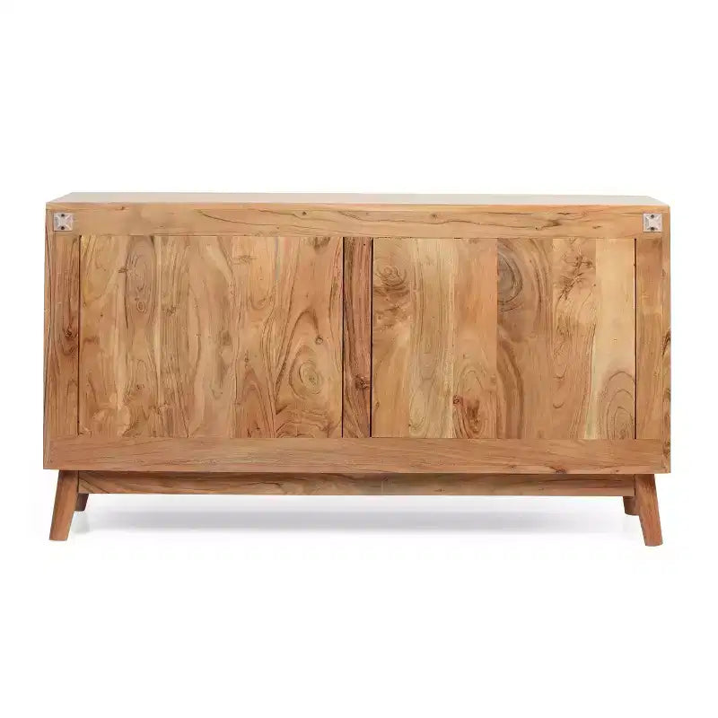 Acacia Mango Wood 2-Door Storage Sideboard 47"W x 16"D x 26.5"H