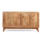 Buffet de rangement 2 portes en bois de manguier et acacia 47"L x 16"P x 26,5"H