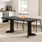 Table de salle à manger rectangulaire en mélamine et fer 182,1 cm (L) x 81,5 cm (l) x 74,9 cm (H)
