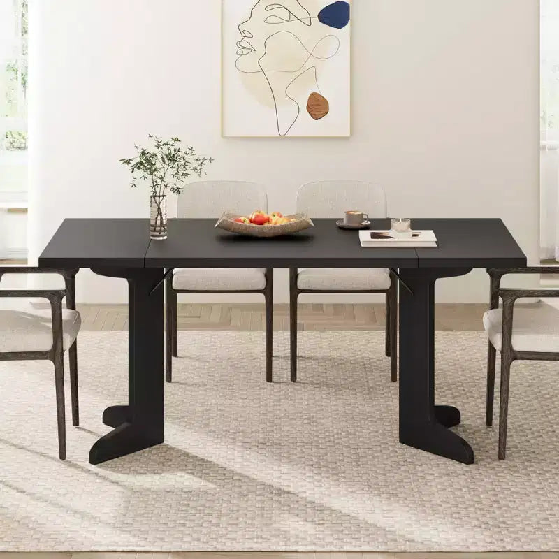 Melamine Iron Frame Rectangular Dining Table 71.7"L x 32.1"W x 29.5"H