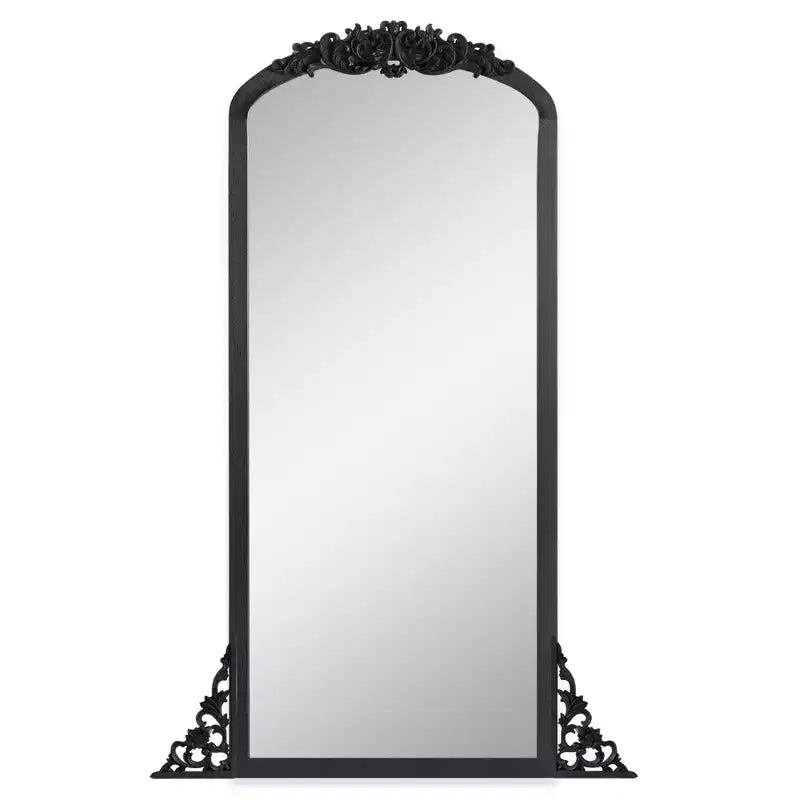 Solid Wood Arched Full Length Floor Mirror 27"W x 67"H