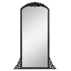 Miroir pleine longueur en bois massif avec arche, 69 cm L x 170 cm H