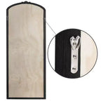 Miroir pleine longueur en bois massif avec arche, 69 cm L x 170 cm H