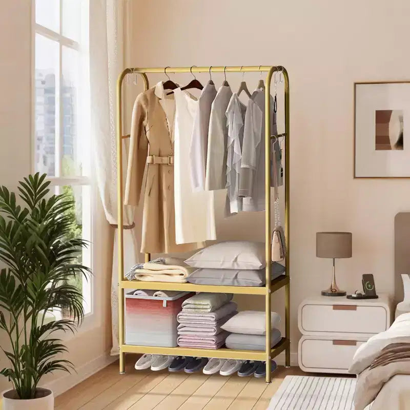 Metal Freestanding Garment Rack 31.5"W x 13"D x 67.7"H