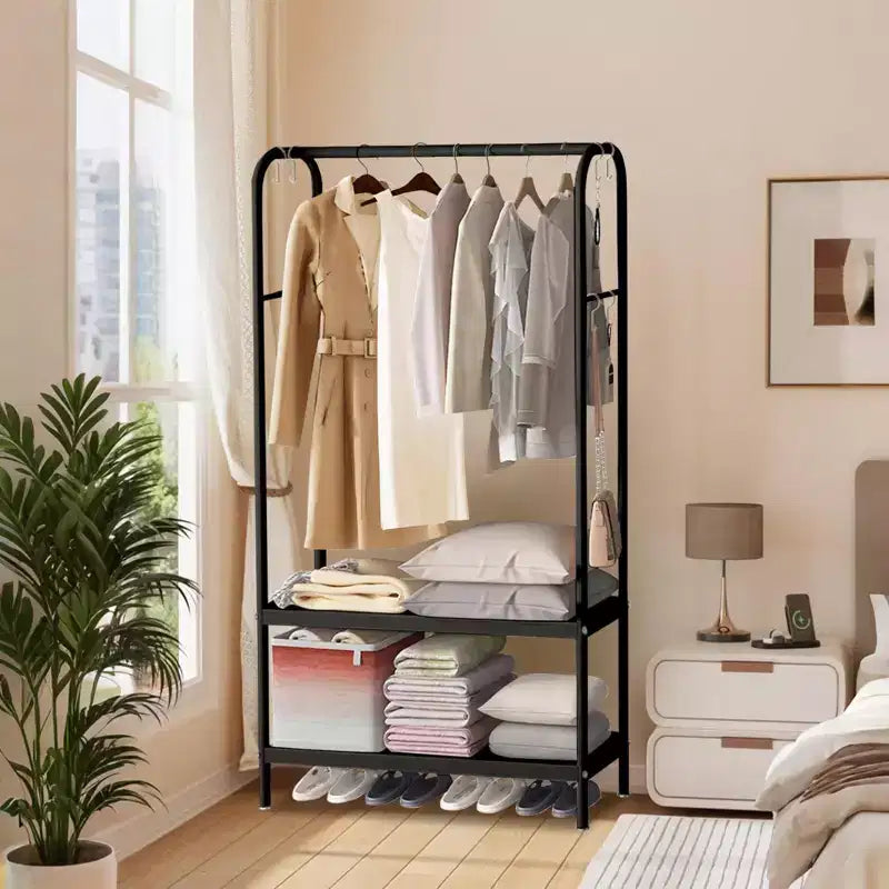 Metal Freestanding Garment Rack 31.5"W x 13"D x 67.7"H